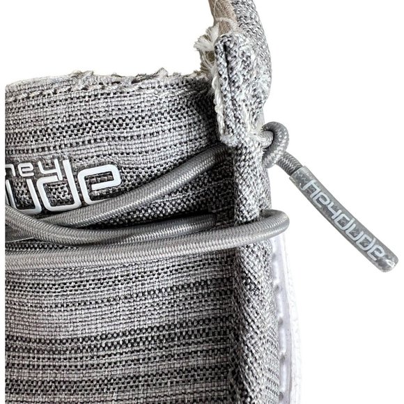 Hey Dude Wally Toddler Shoes Linen Stone Gray Slip On Size K6 M New In Box - Picture 6 of 14